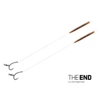 Przypon Delphin THE END D-Rig / 2szt, 20 cm / 17lbs / #6
